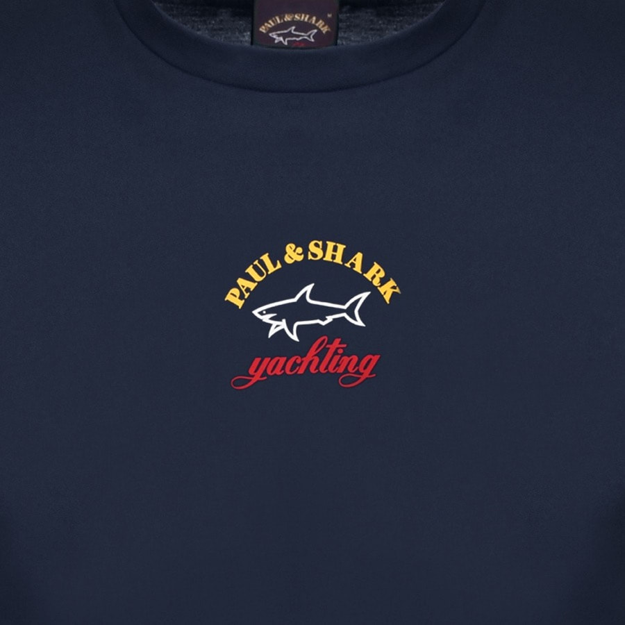 Alternative Image for ProductPaul And Shark Logo T Shirt Navy3